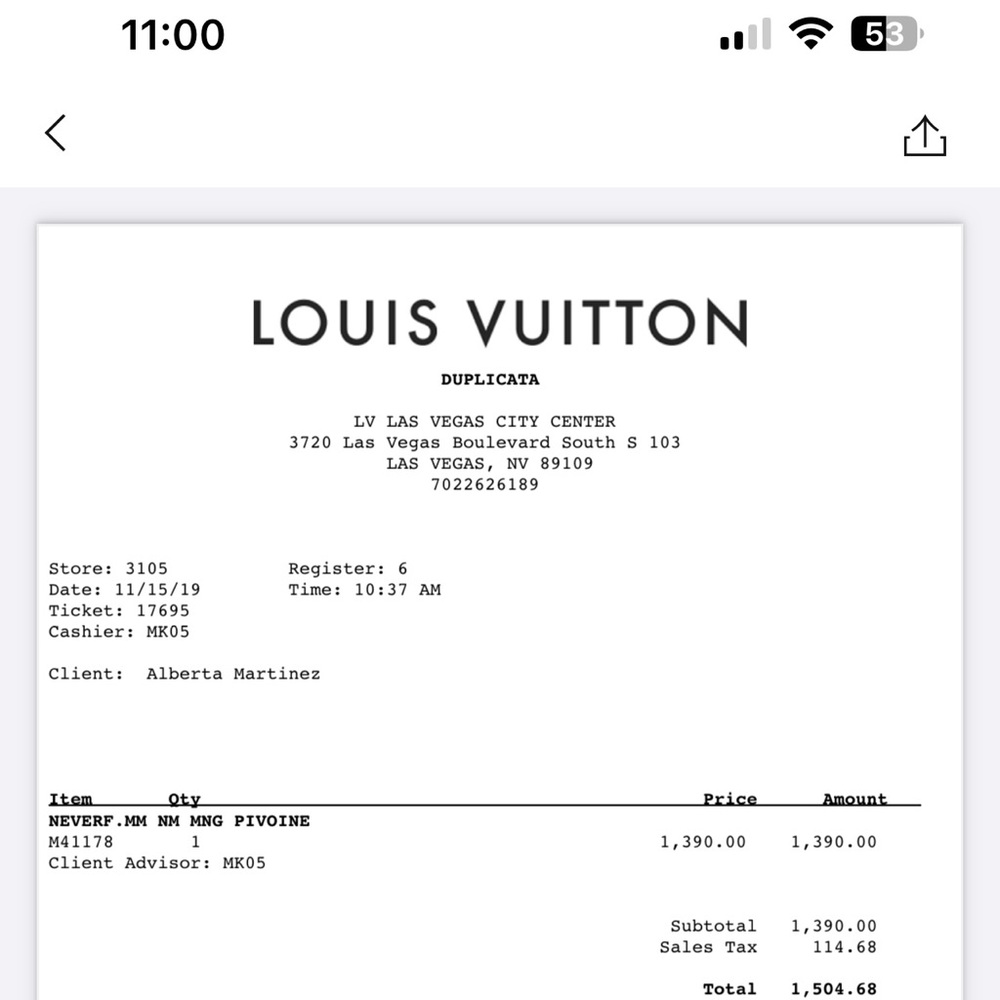 Louis Vuitton Brown Tan Monogram Clutch - Picture 5 of 6